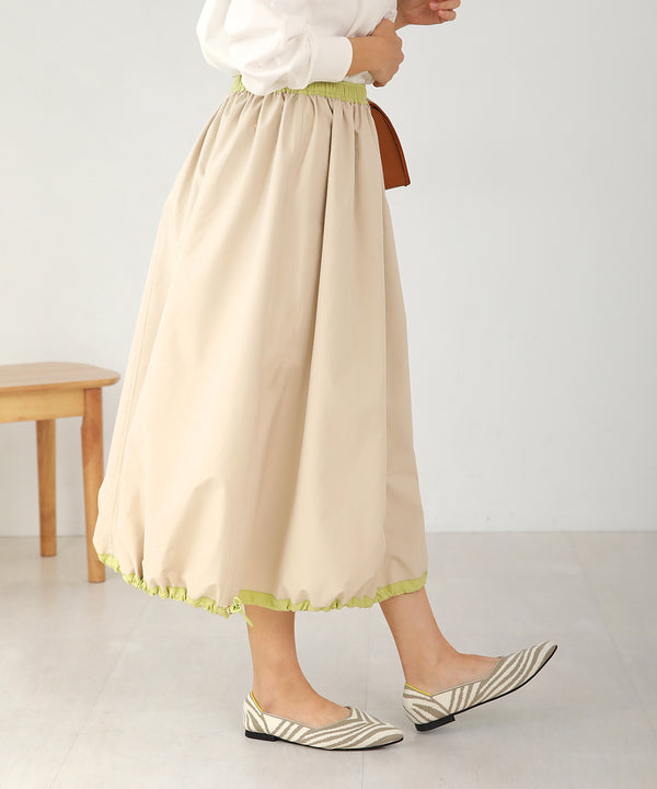 リバーシブルフレアバルーンスカート