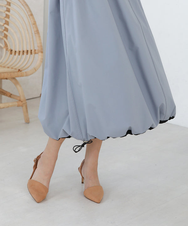 リバーシブルフレアバルーンスカート