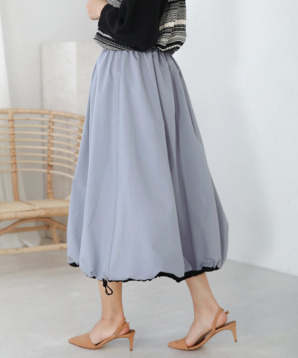 リバーシブルフレアバルーンスカート