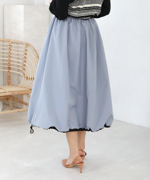 リバーシブルフレアバルーンスカート