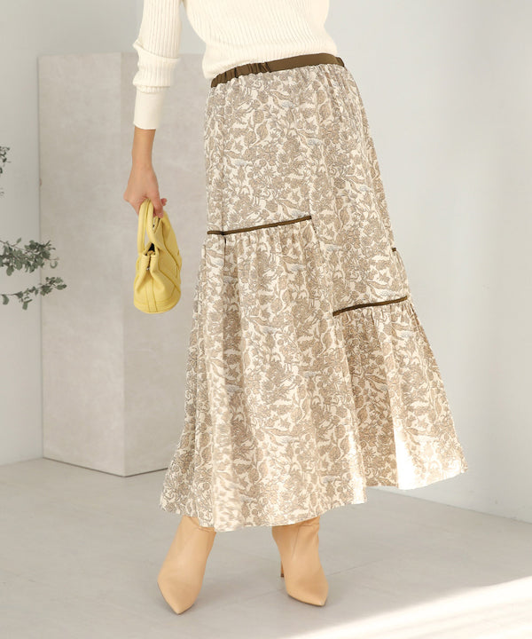 ミモレティアードスカート