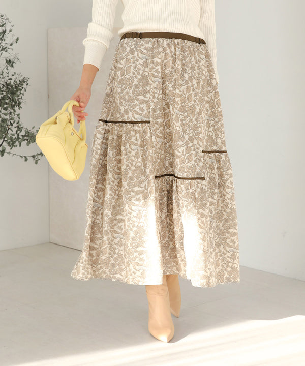 ミモレティアードスカート