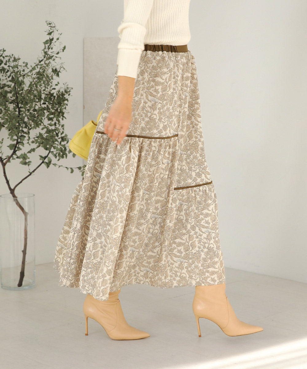 ミモレティアードスカート