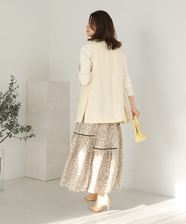 ミモレティアードスカート