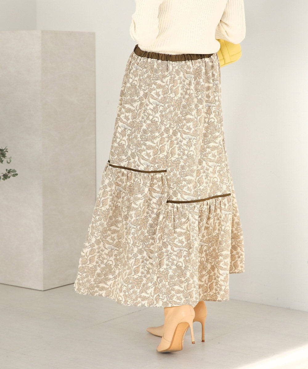 ミモレティアードスカート