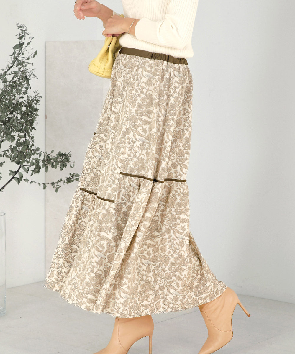 ミモレティアードスカート