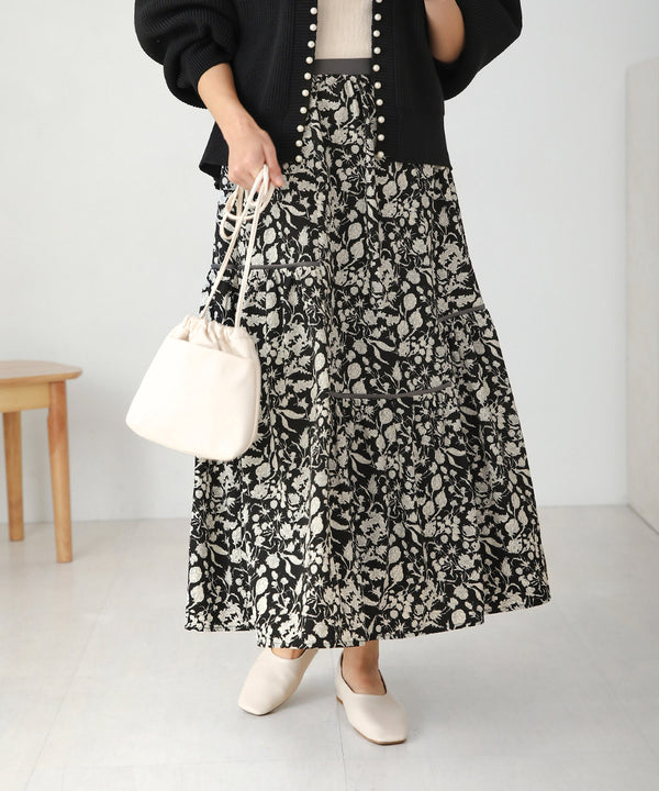 ミモレティアードスカート