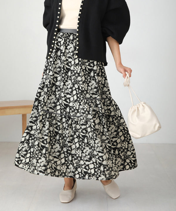 ミモレティアードスカート