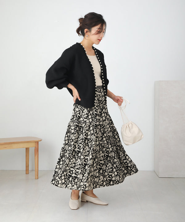 ミモレティアードスカート