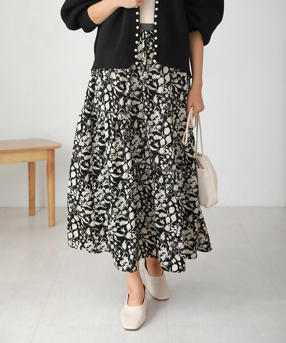 ミモレティアードスカート