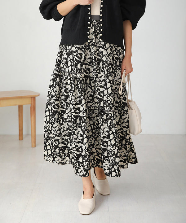 ミモレティアードスカート