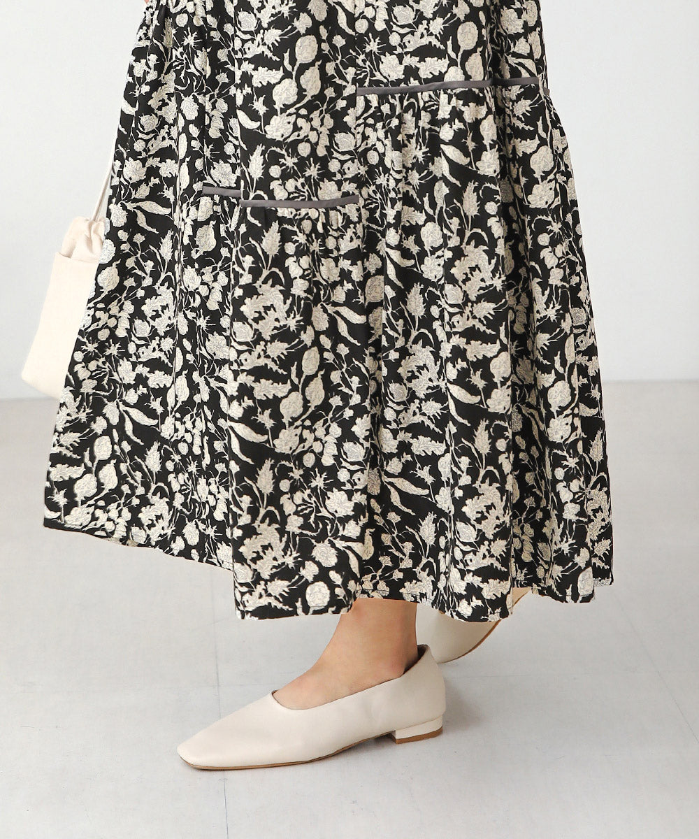 ミモレティアードスカート