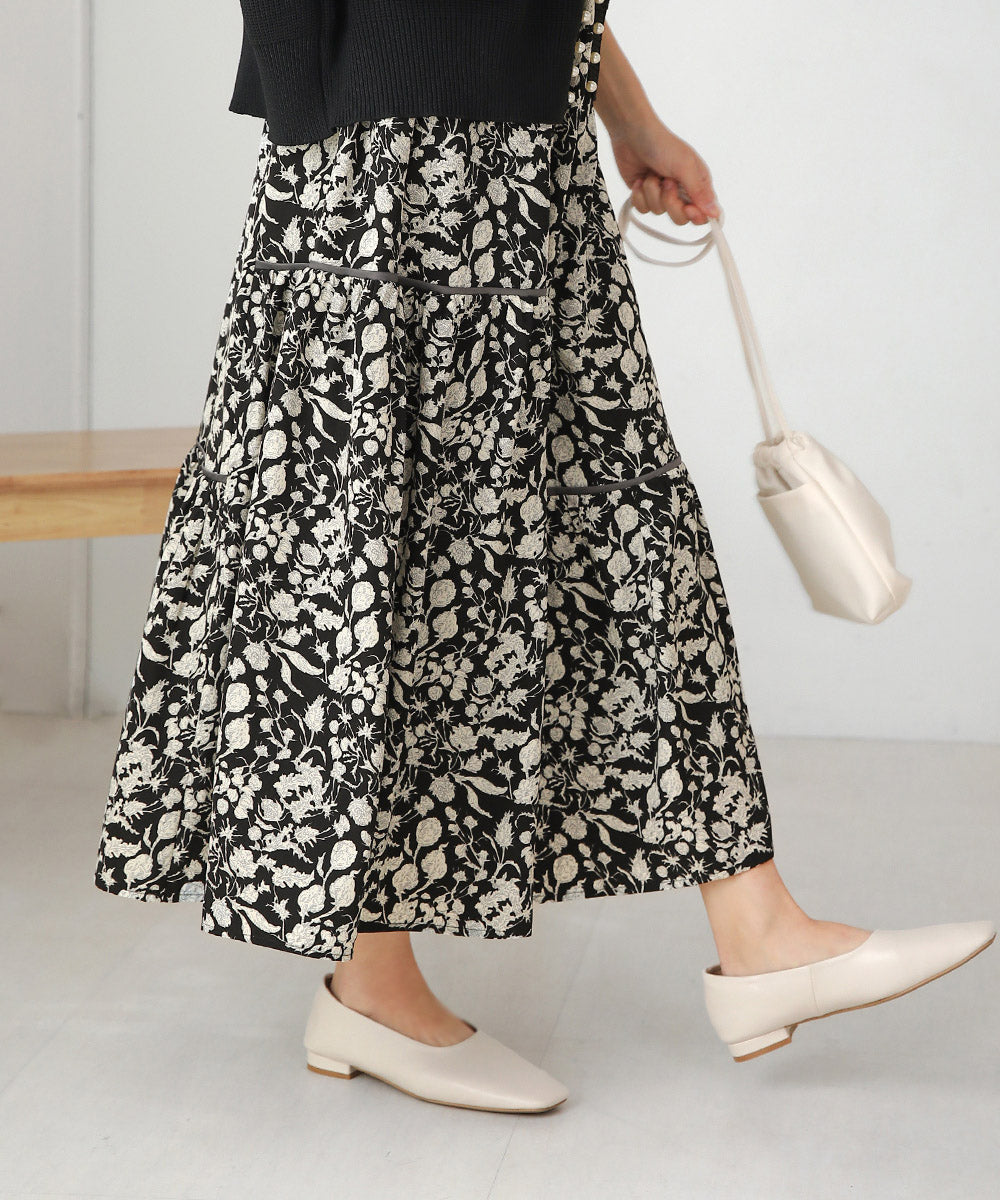 ミモレティアードスカート