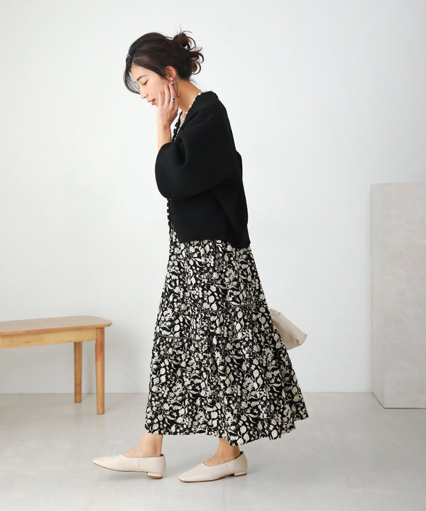 ミモレティアードスカート