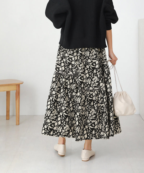 ミモレティアードスカート