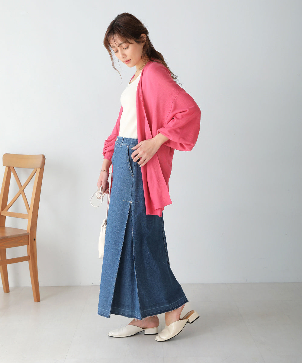 BouJeloud ウォッシャブルヨーク切替トッパー