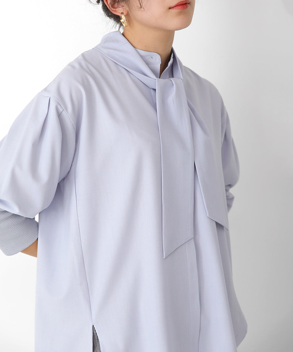 BouJeloud タイ付前後差チュニック