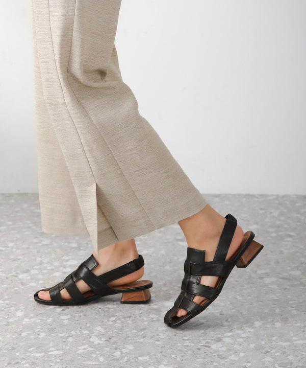 リネンライクストレートパンツ