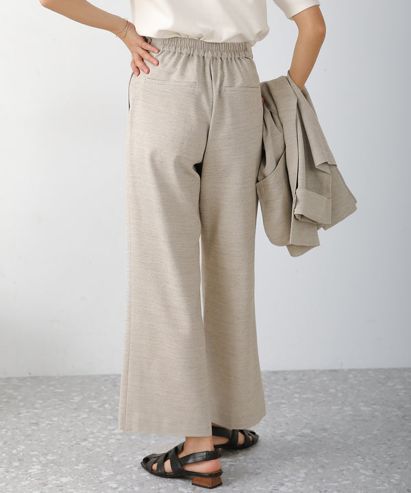 リネンライクストレートパンツ