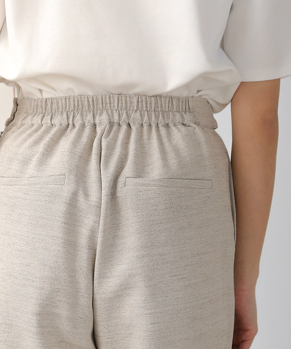 リネンライクストレートパンツ