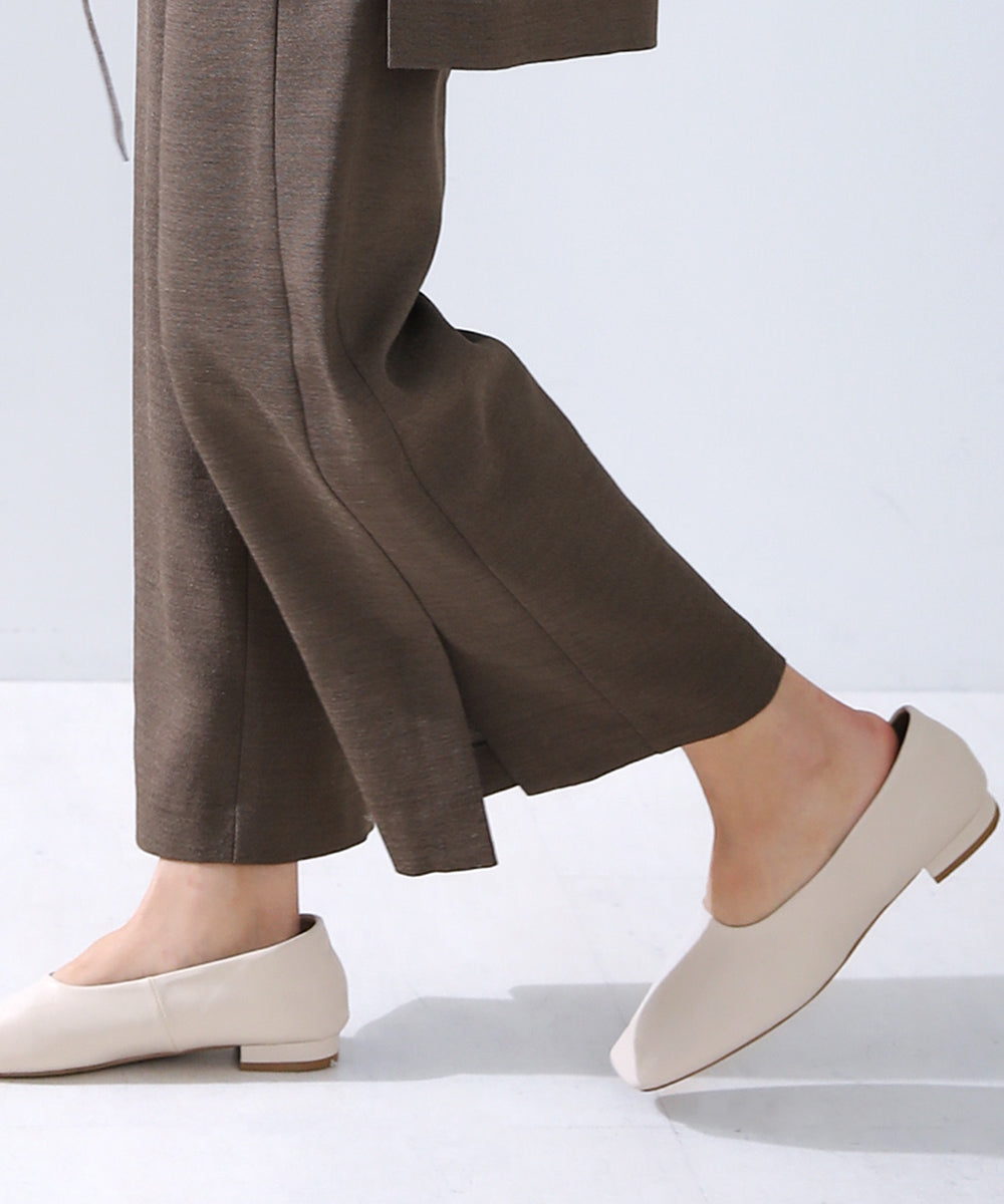 リネンライクストレートパンツ