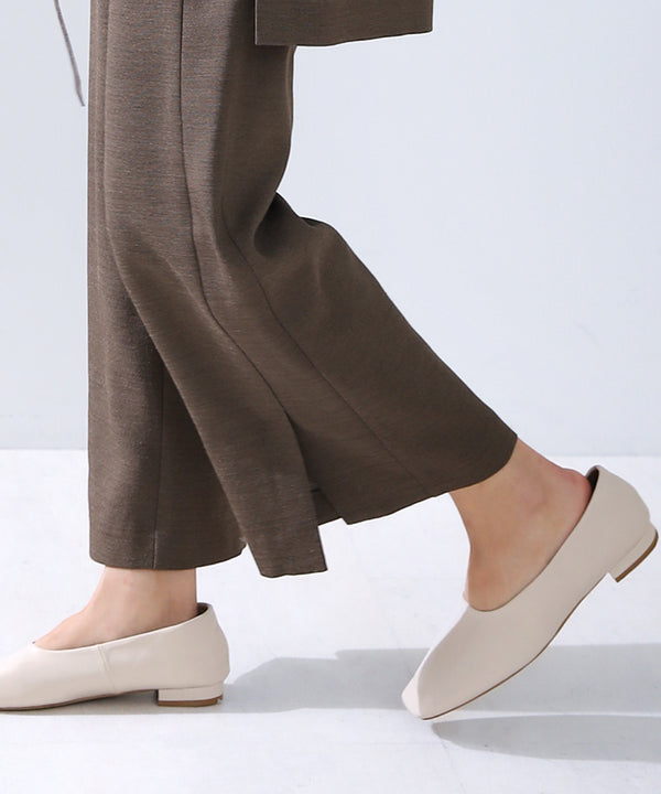 リネンライクストレートパンツ