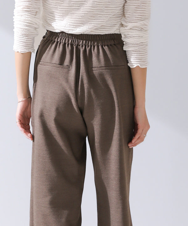 リネンライクストレートパンツ