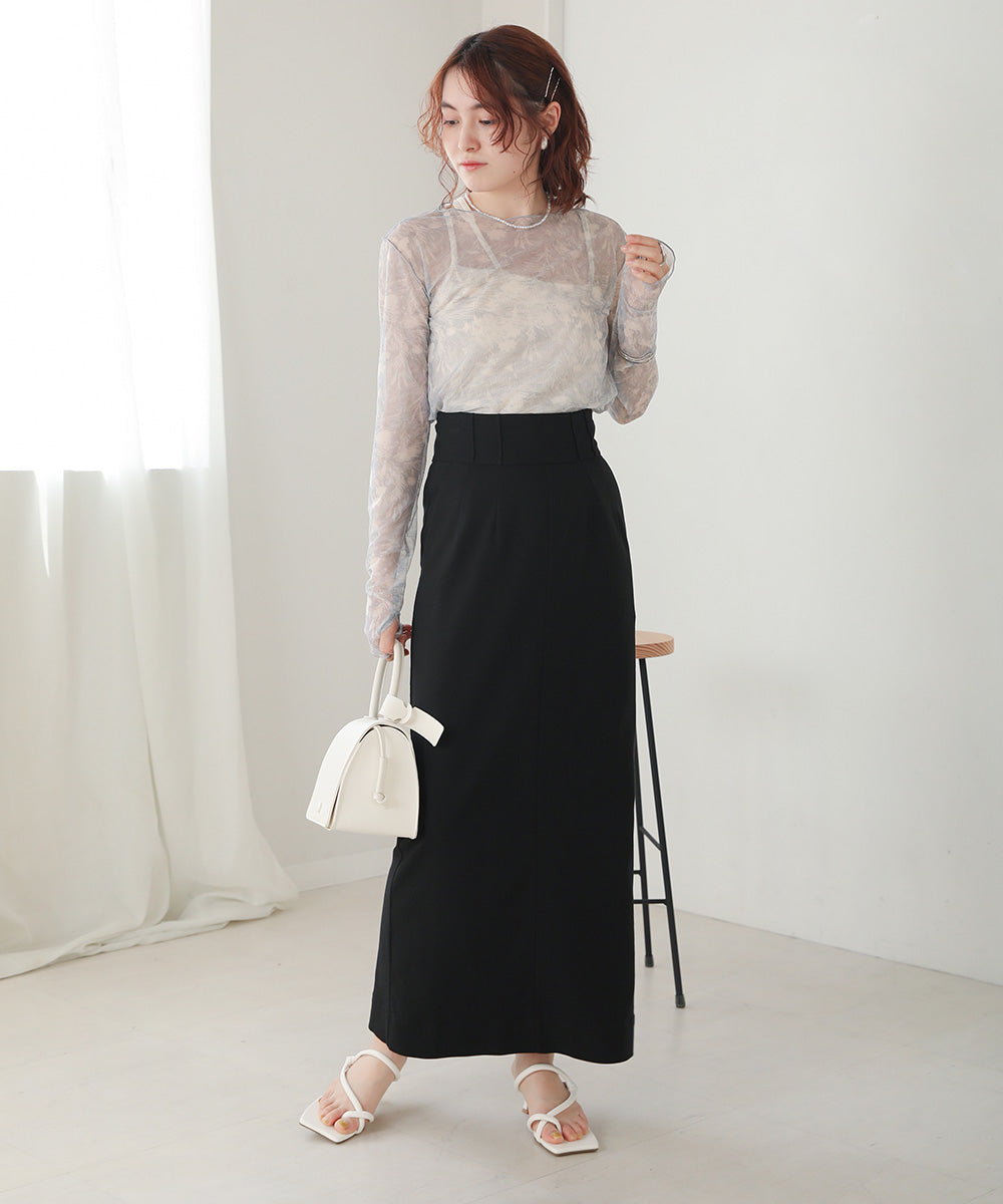 Bab ニュアンスプリントシアートップス 【メール便280円】