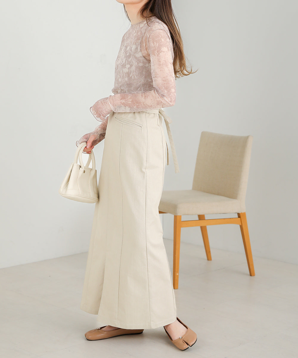 Bab ニュアンスプリントシアートップス 【メール便280円】