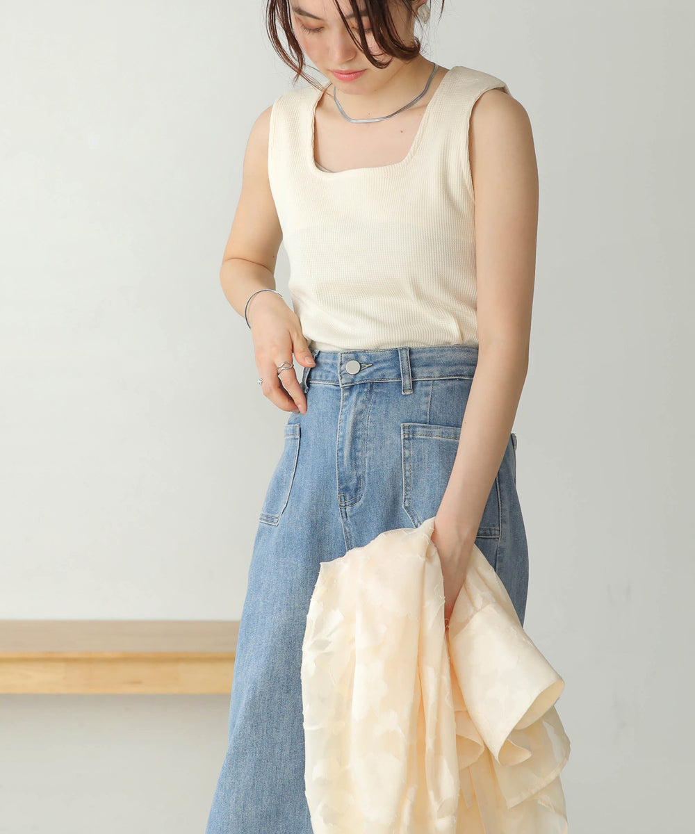 Bab 前後2WAYスクエアタンクトップ【メール便280円】