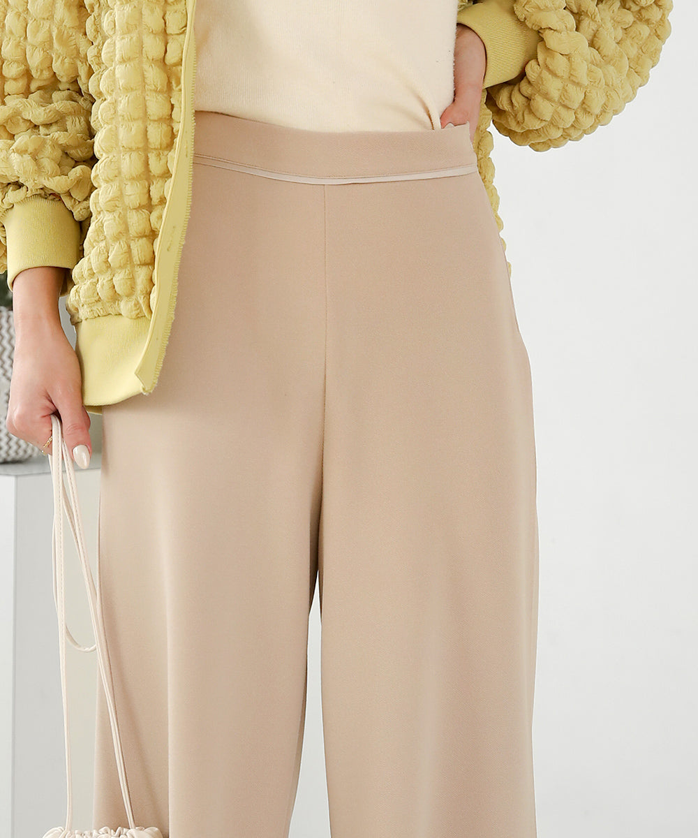 BouJeloud カットジョーゼットワイドパンツ