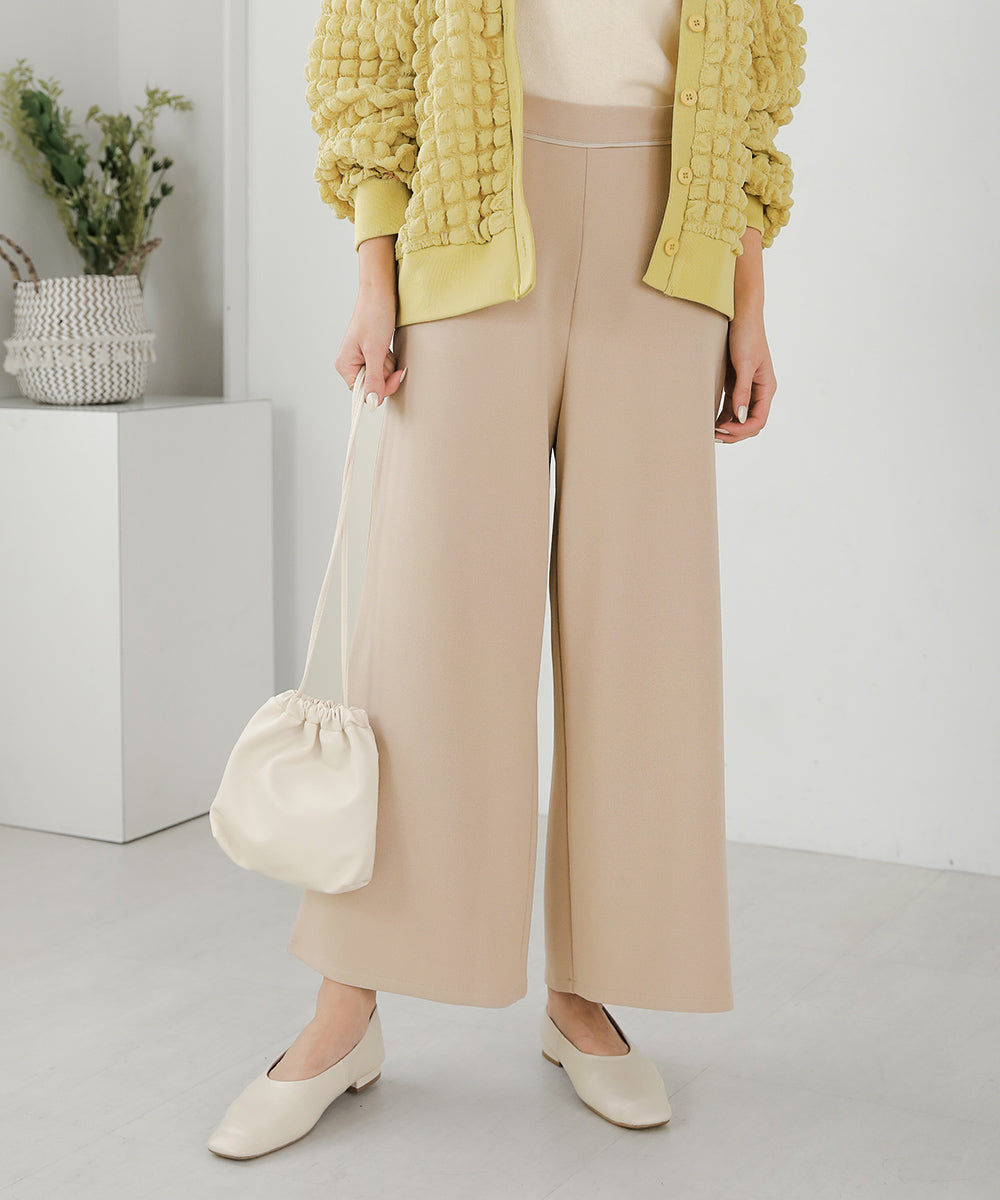 BouJeloud カットジョーゼットワイドパンツ