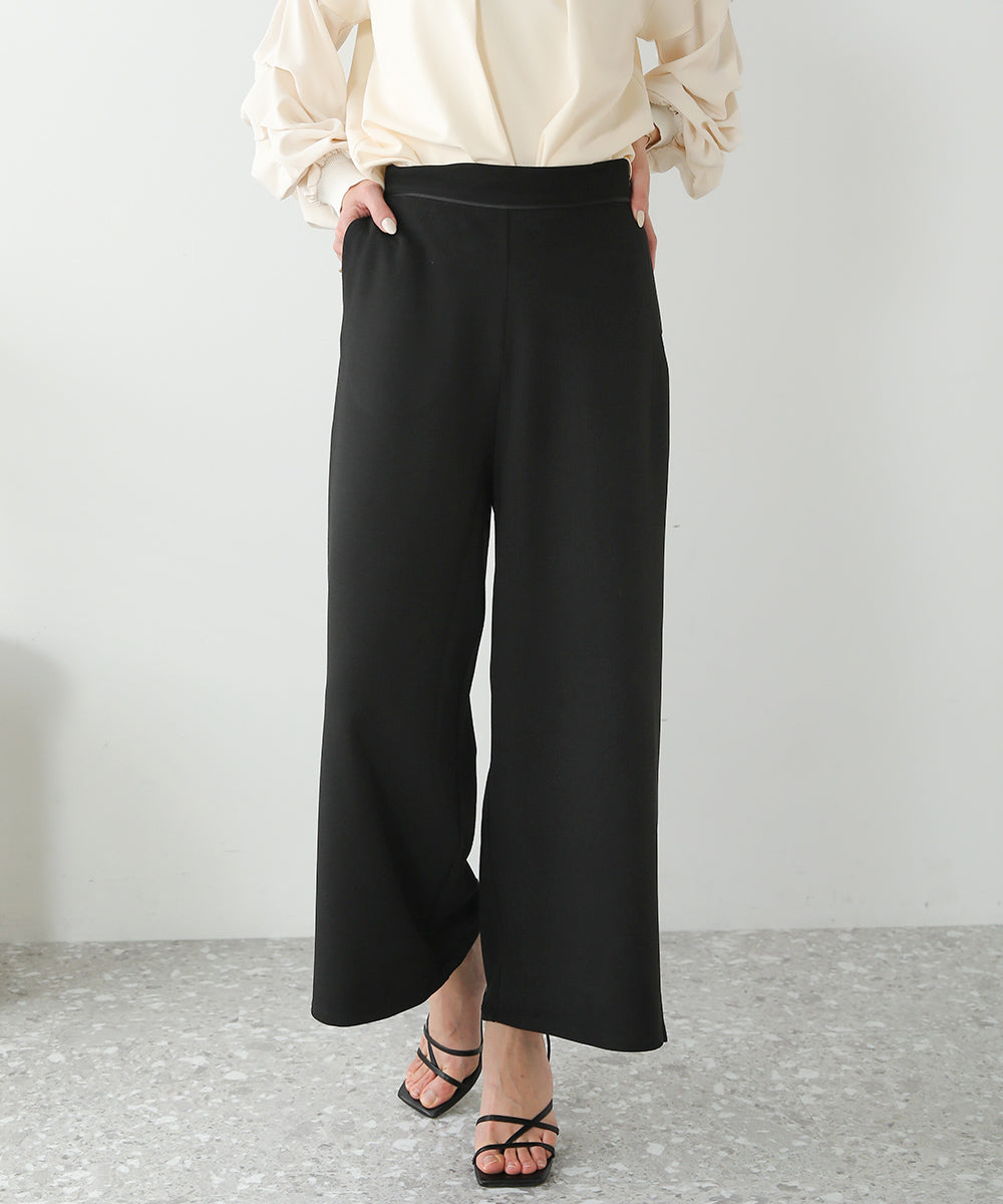 BouJeloud カットジョーゼットワイドパンツ