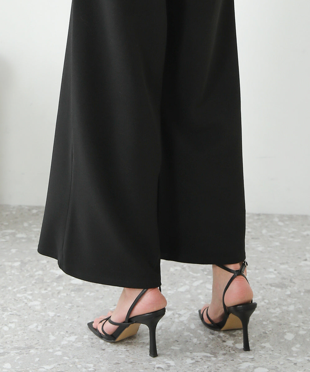 BouJeloud カットジョーゼットワイドパンツ