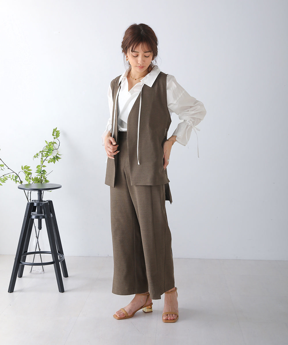 BouJeloud ネック2wayブラウス