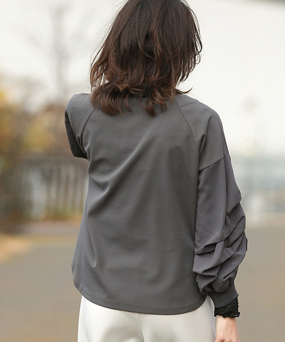 BouJeloud ホイップスリーブブラウス