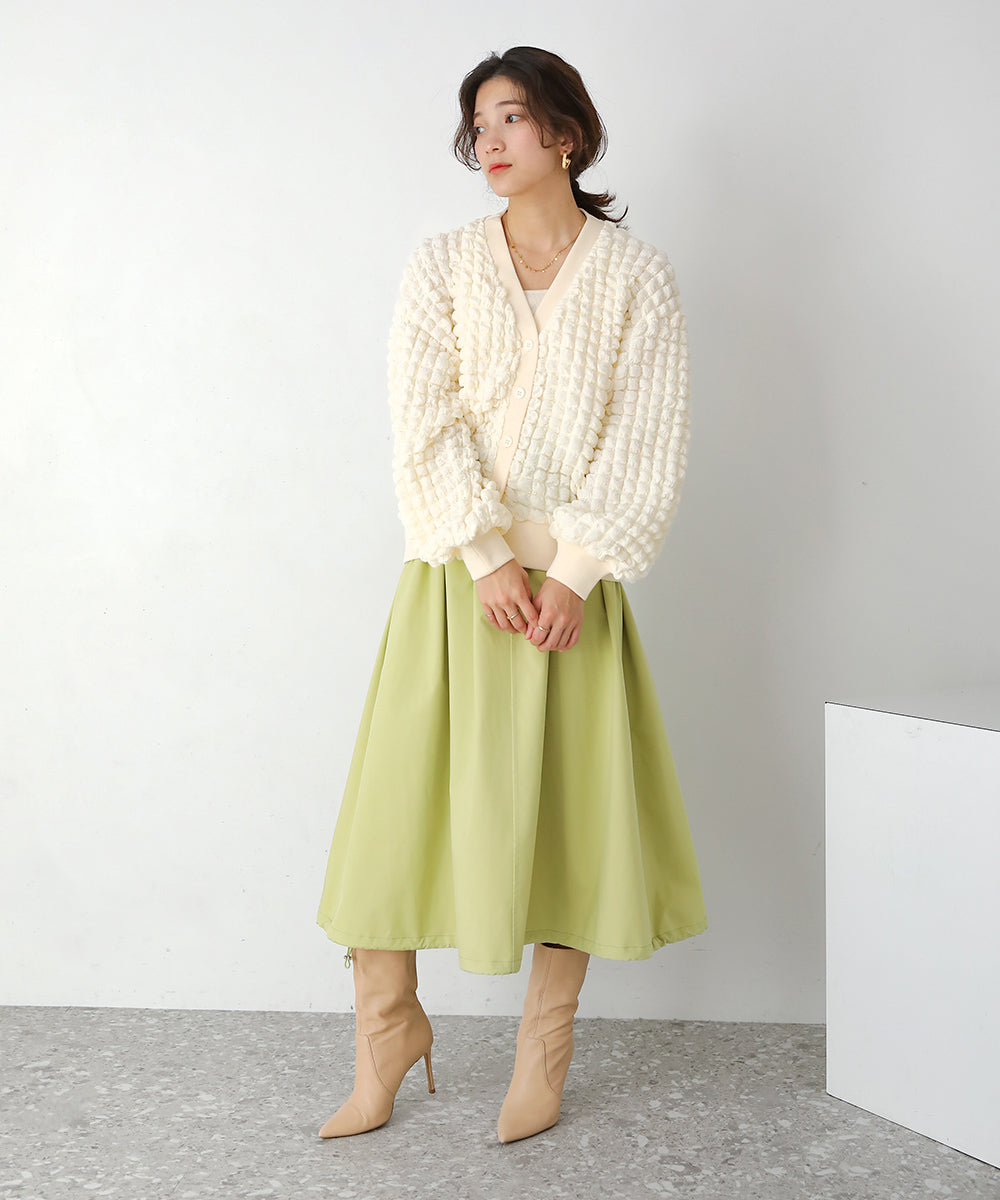 ポコポコジャージーカーディガン