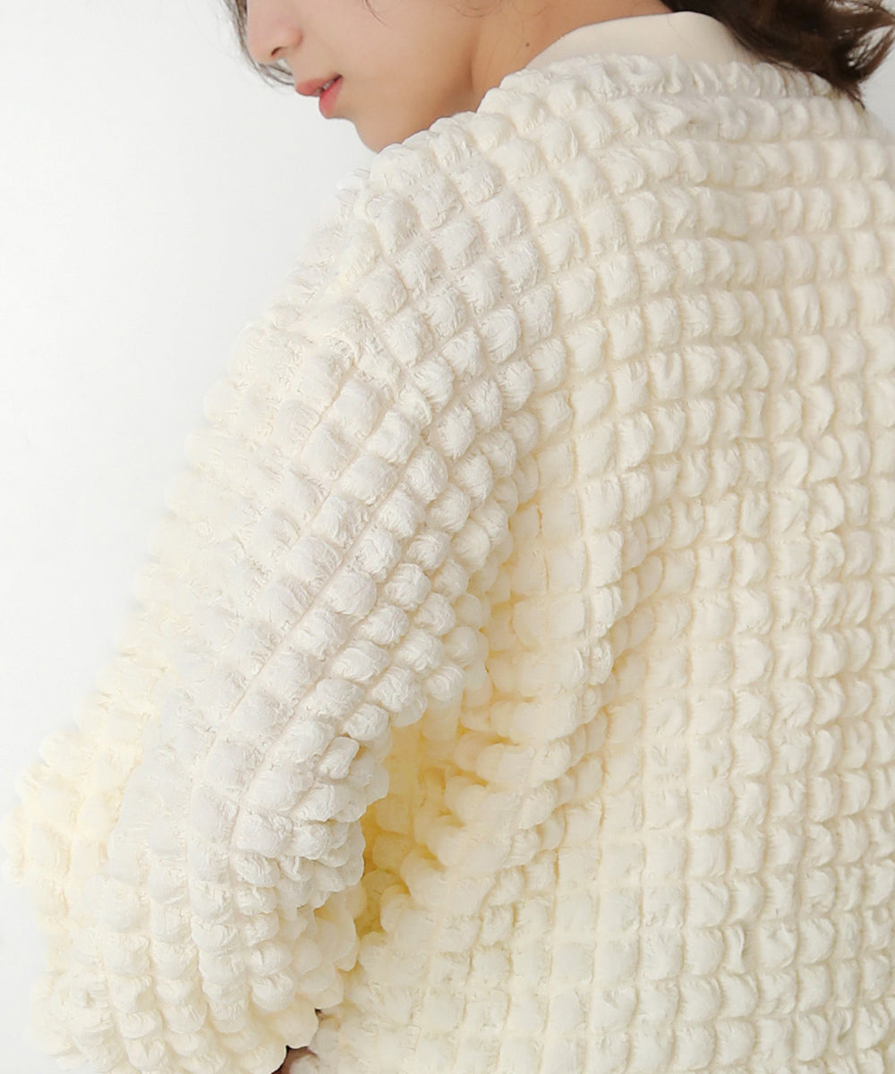 ポコポコジャージーカーディガン