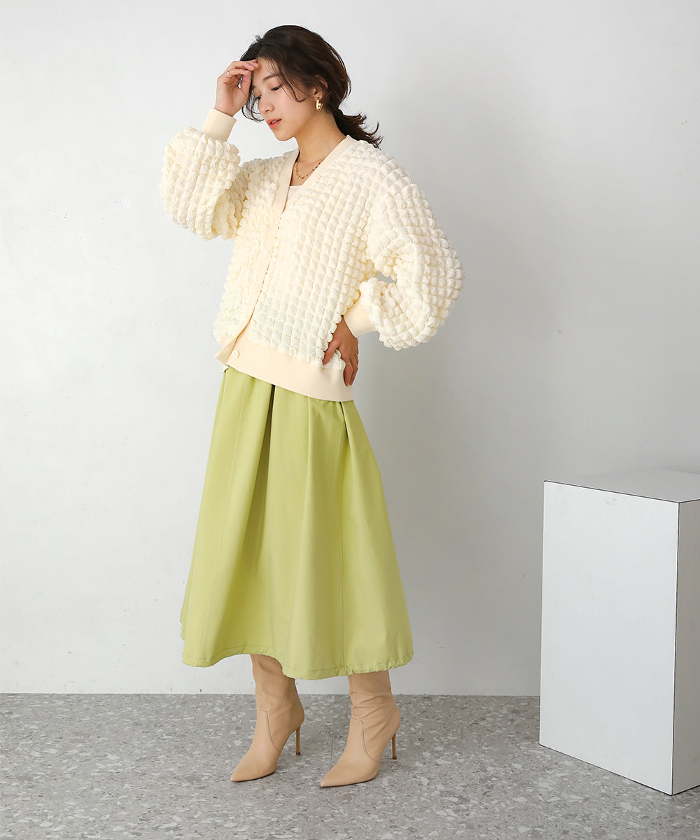 ポコポコジャージーカーディガン