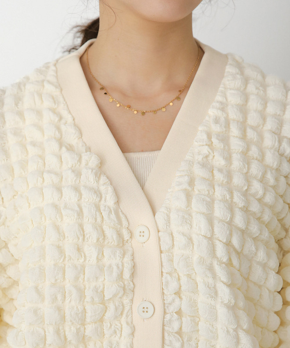 ポコポコジャージーカーディガン