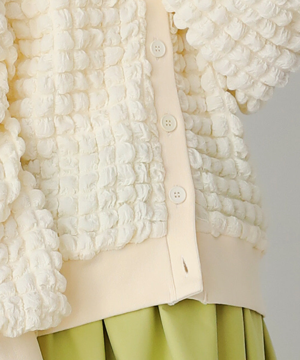 ポコポコジャージーカーディガン