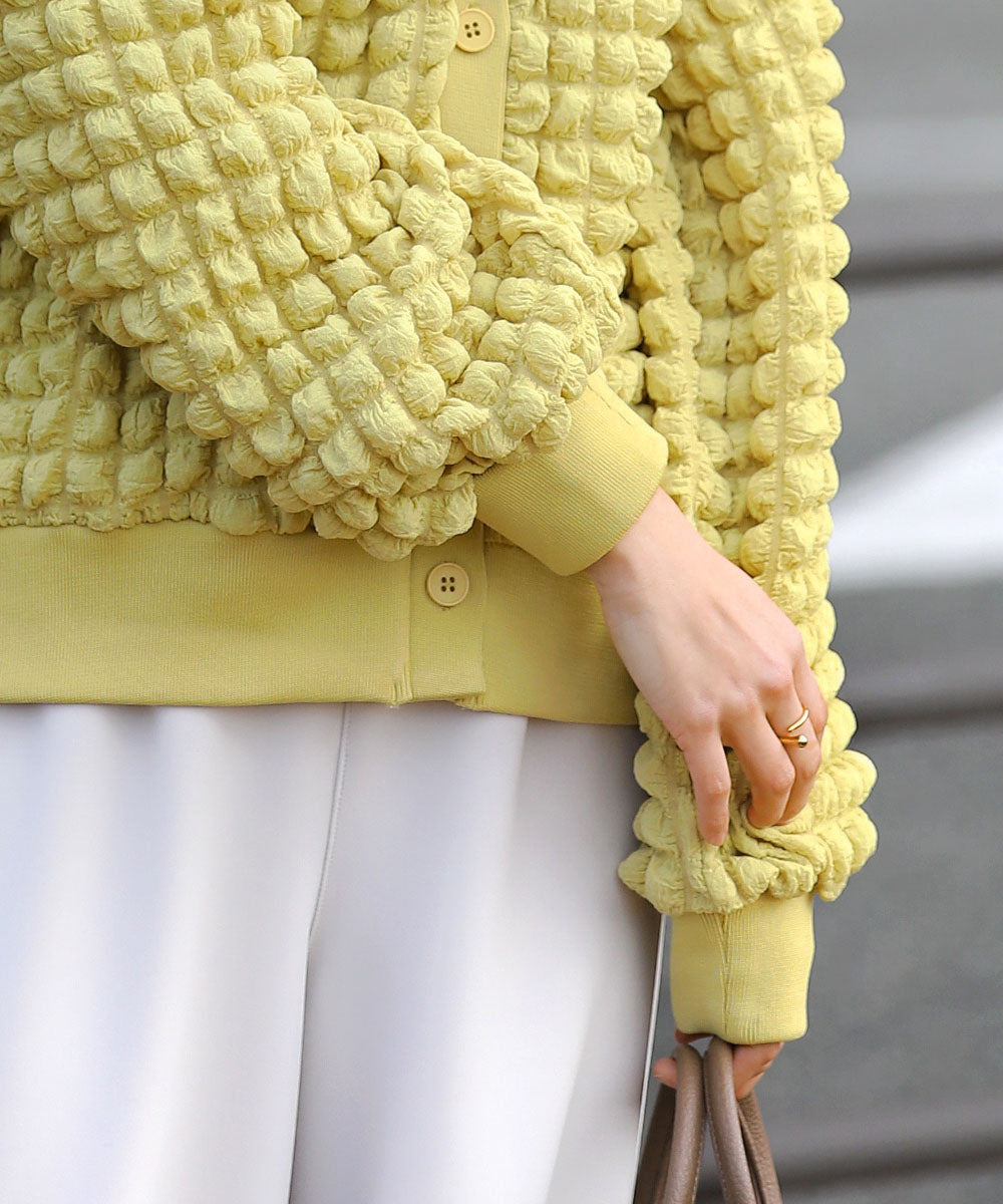 ポコポコジャージーカーディガン