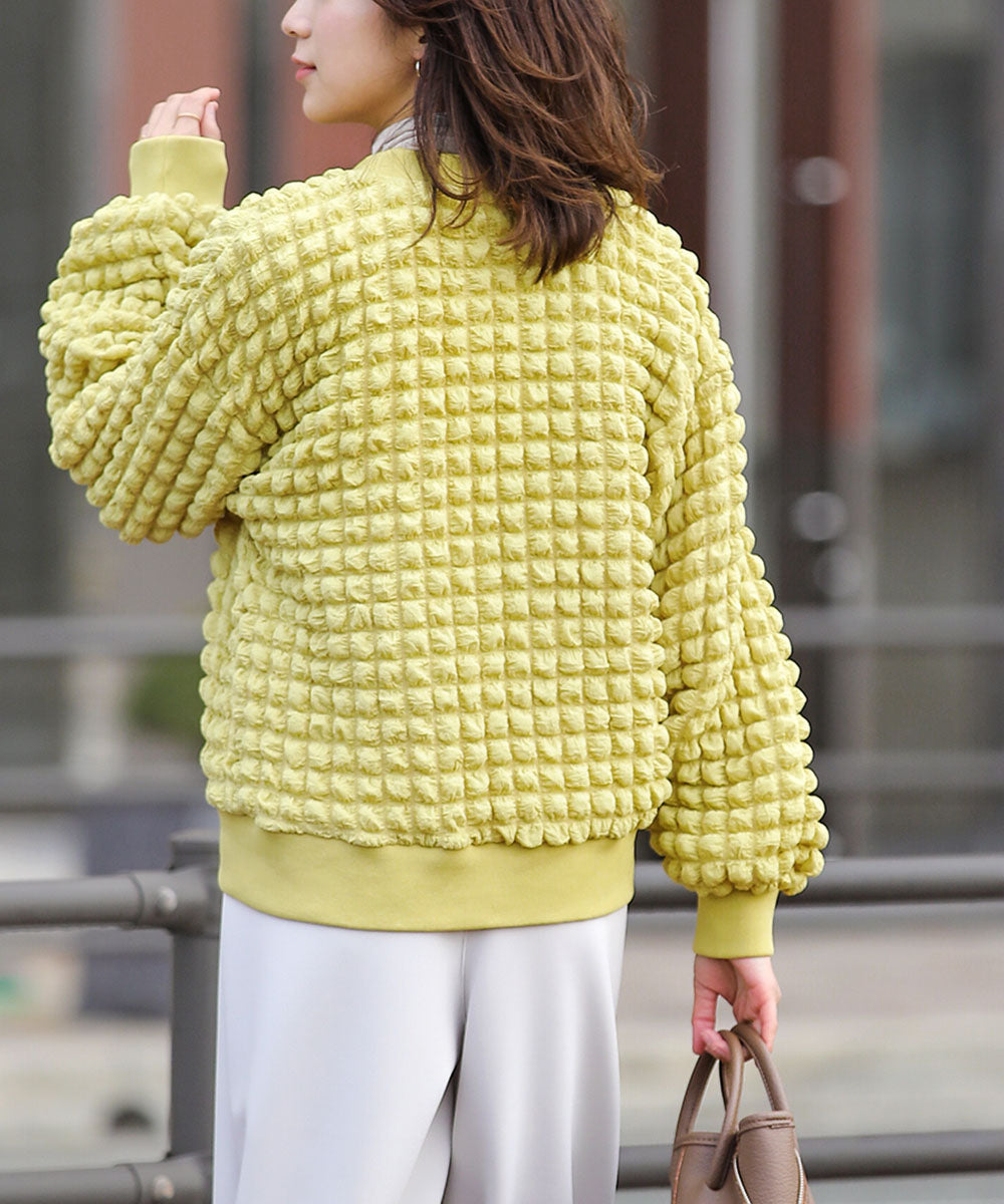 ポコポコジャージーカーディガン