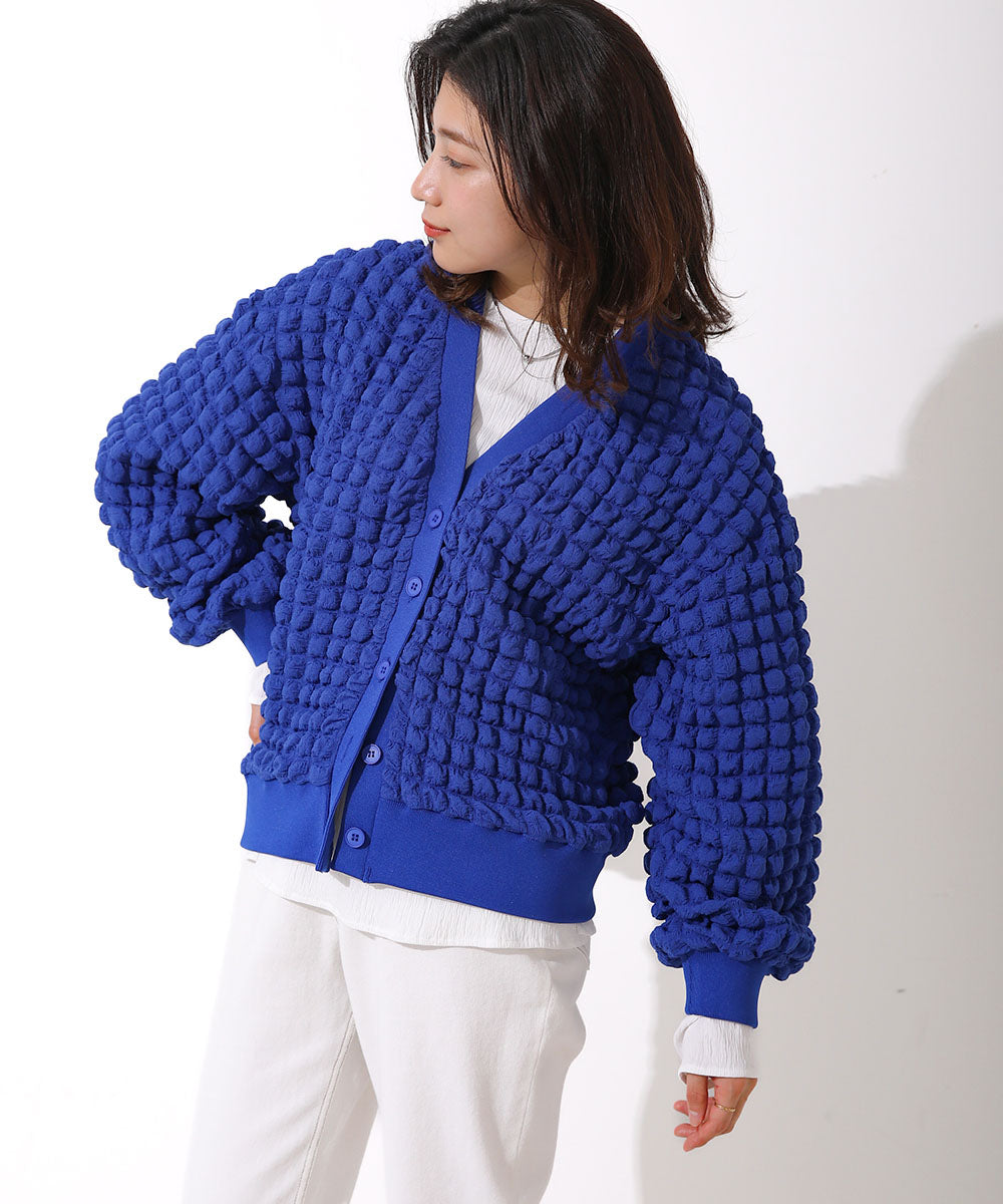 ポコポコジャージーカーディガン