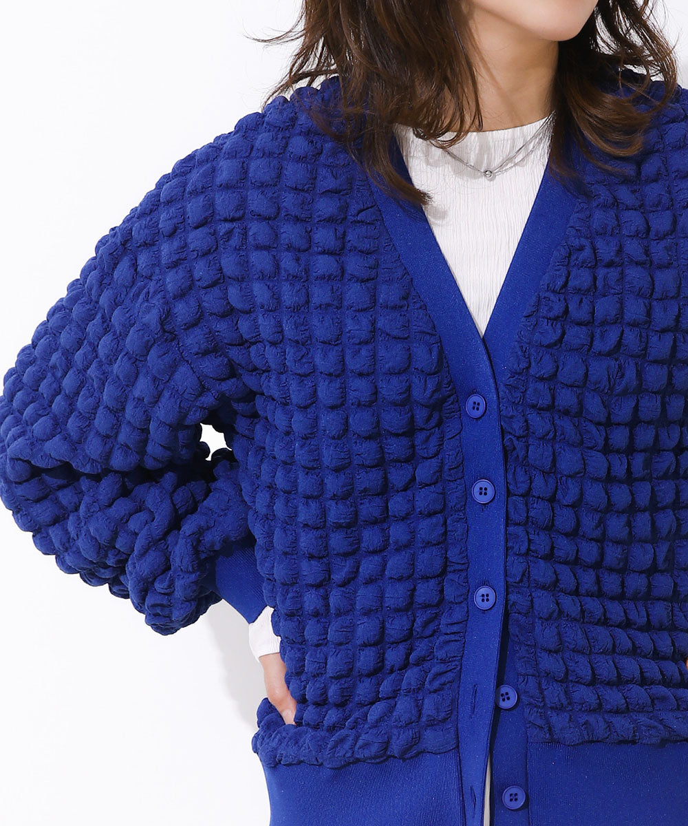 ポコポコジャージーカーディガン