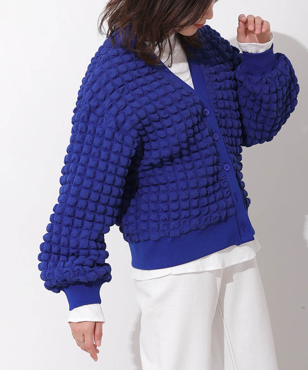 ポコポコジャージーカーディガン