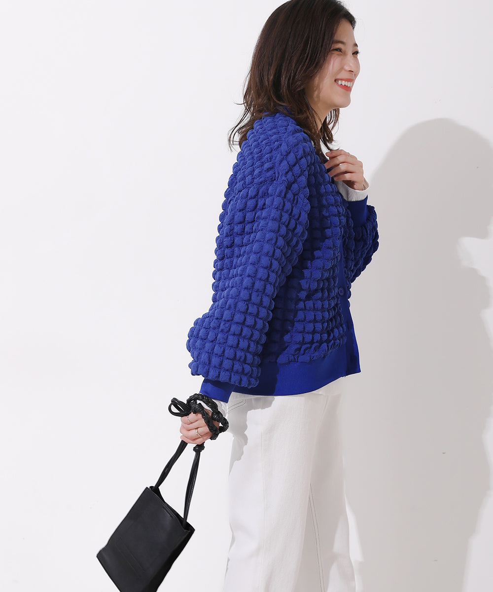 ポコポコジャージーカーディガン