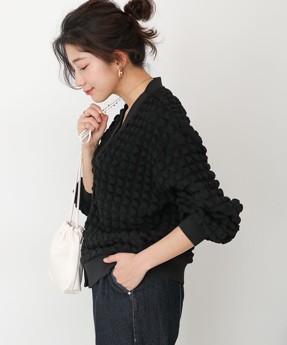 ポコポコジャージーカーディガン