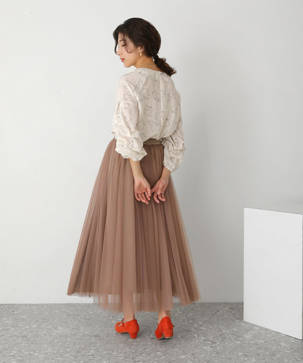 レザードッキングフレアスカート