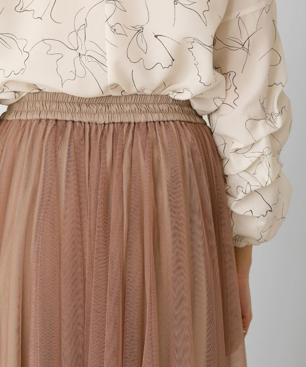 レザードッキングフレアスカート